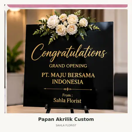Papan Bunga Akrilik Summarecon Mall Kelapa Gading
